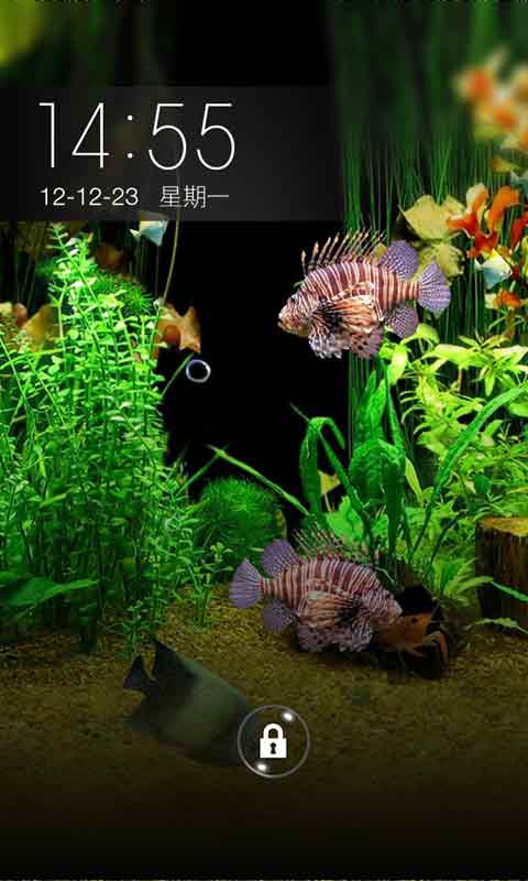 水族馆3d动态锁屏壁纸